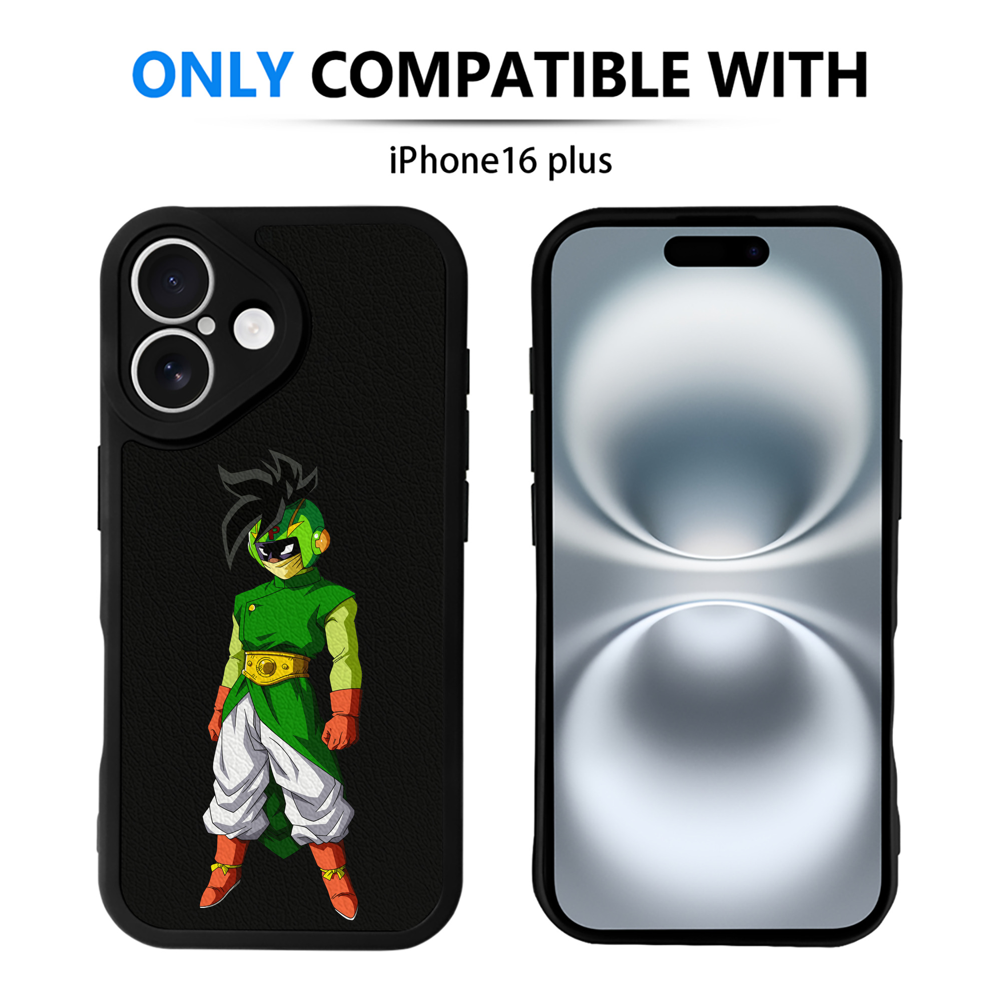 （画像用） ドラゴンボール DRAGON BALL 【iPhone 16シリーズ対応】シリコンスマホケース（レザー調） 材質：シリコン